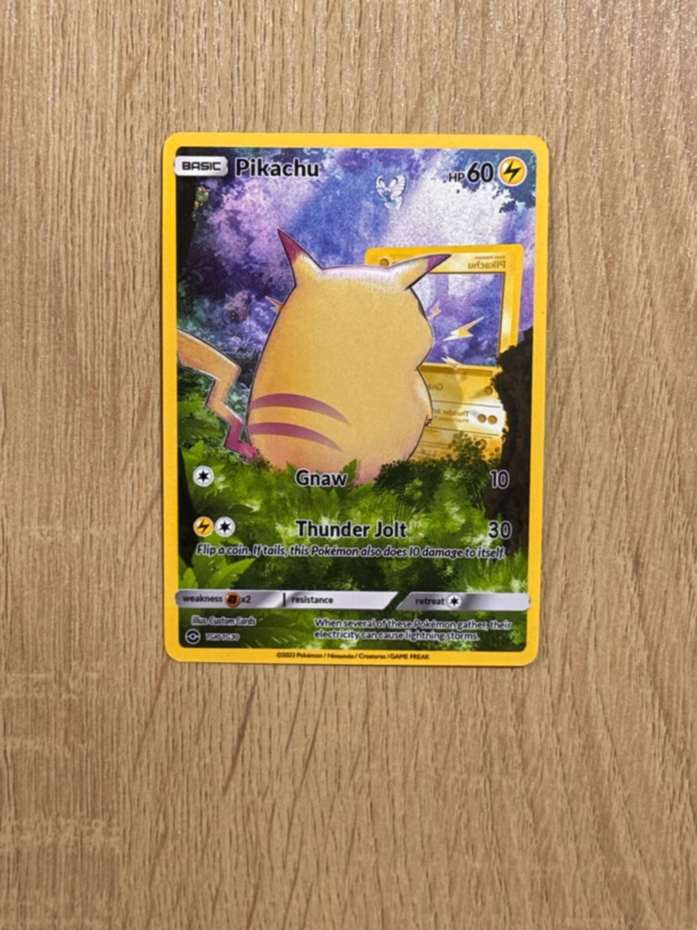 Pikachu Trading Card - Yellow